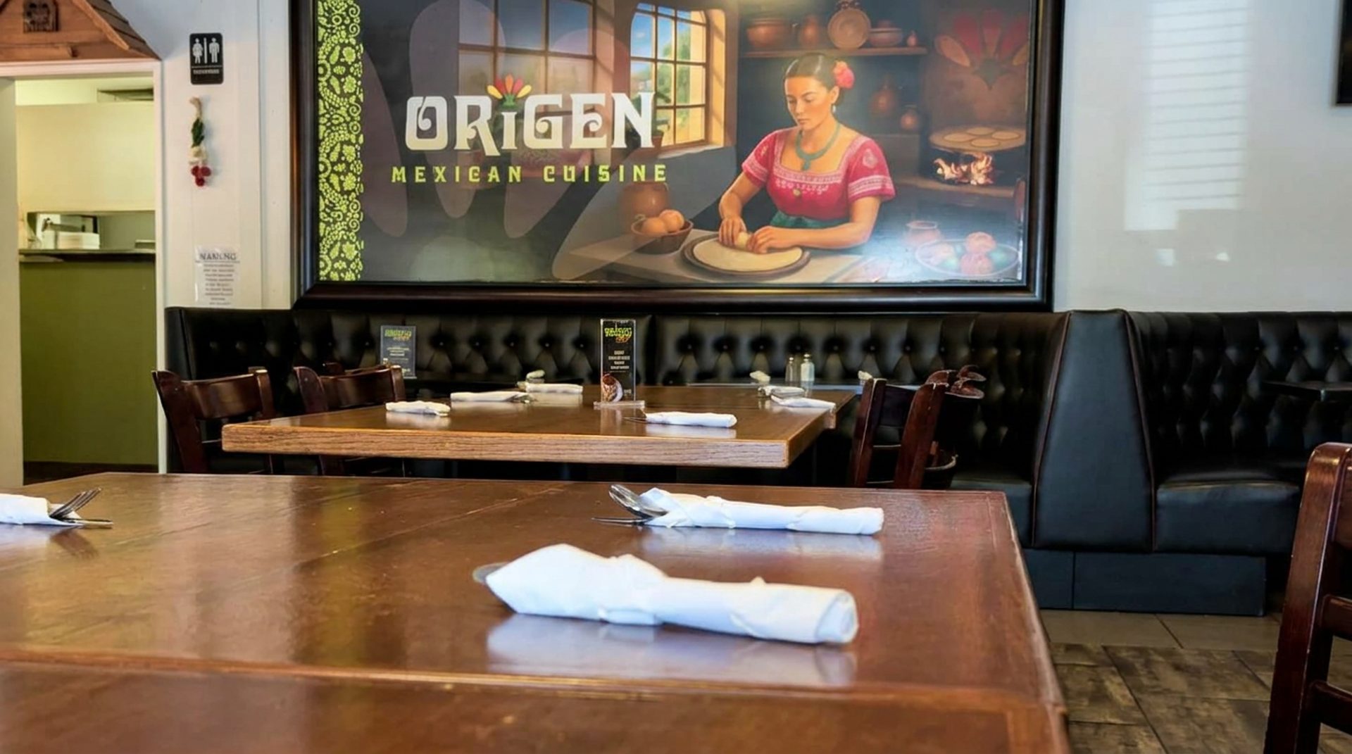 The dining room